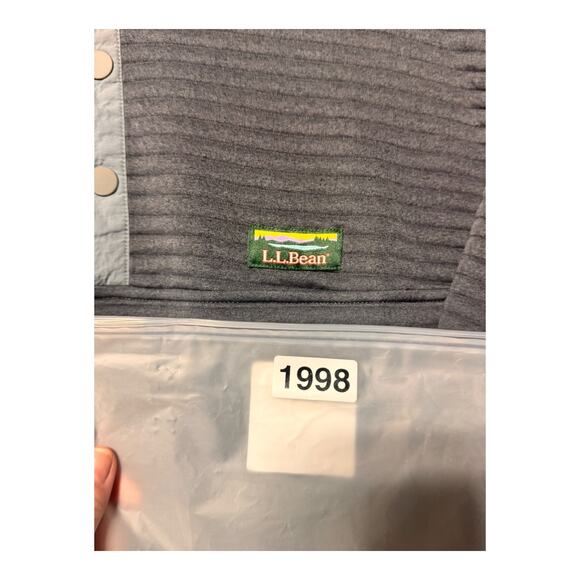 L.L.Bean Men's Airlight Knit Pullover grey mens XL slightly fitted Outdoors - Picture 10 of 10